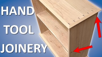 Awesome Dovetailed Bookcase With (mostly) Hand Tools!