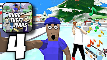 Dude Theft Wars - Gameplay Walkthrough (Part 4) [iOS,Android]