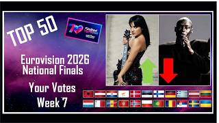 Download Lagu YOUR VOTES | TOP 50 | National Finals | Eurovision 2026 Charts Week 7 MP3