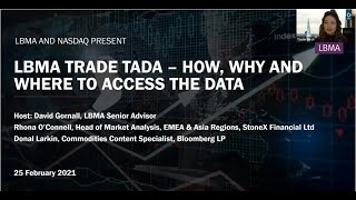 LBMA Trade Data - How, Why and Where to Access the Data