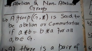 Abelian and Non abelian group by Asad Ullah Math Teacher