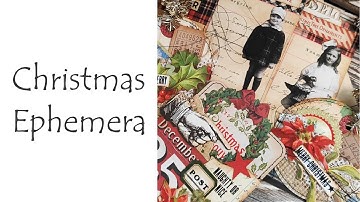 ***4 Christmas Journal Ephemera***Journal Cards*File Folders*Cards* #timholtz #christmasjournal