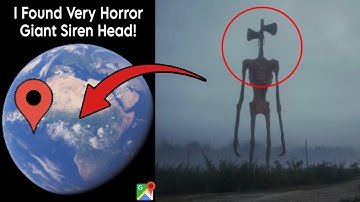 😶‍🌫️I Found Horror Giant Siren Head 😰 On Google earth and Google maps 😱!