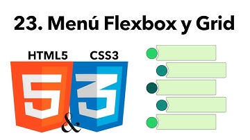 👨🏻‍💻 Curso Básico de HTML y CSS 23 -Menú Flexbox y Grid-
