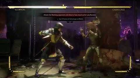 Mortal Kombat 11 PS4 Frame Data Lesson: Block Advantage