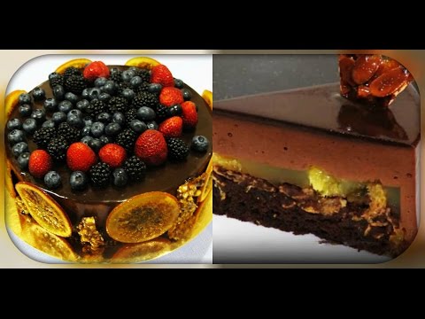 Видео рецепт Апельсиново-шоколадный десерт