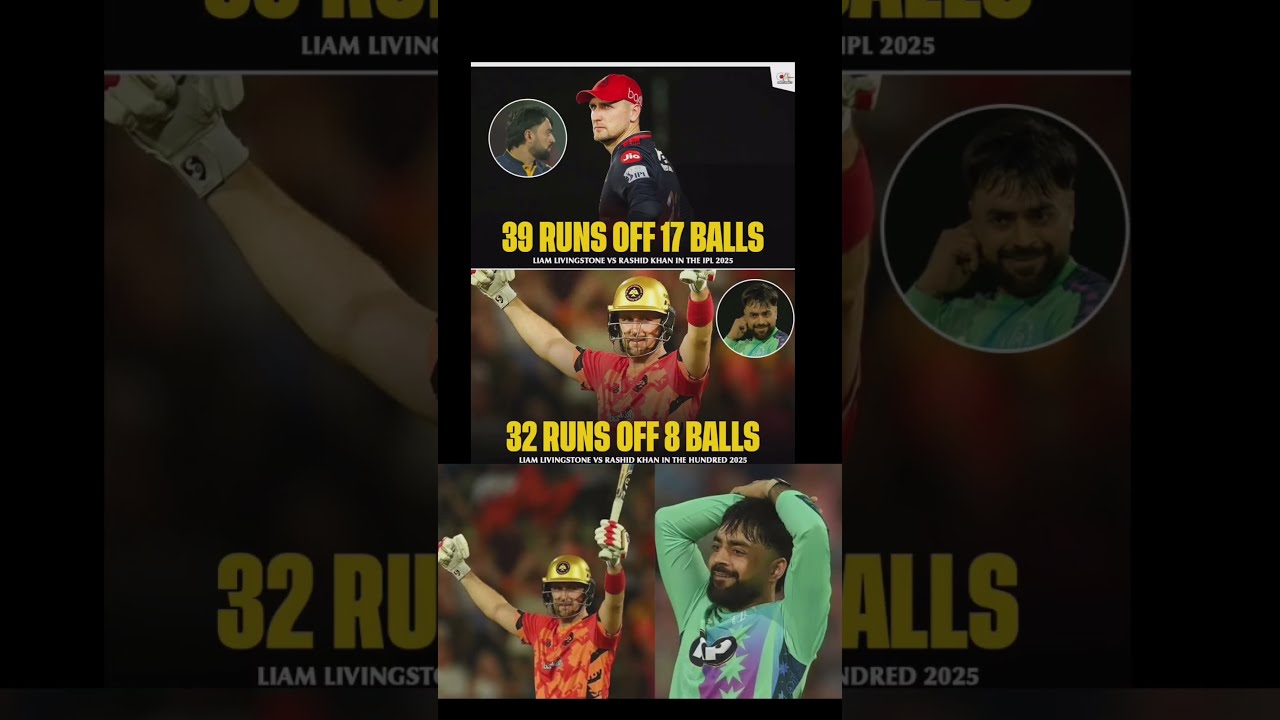 Liam Livingstone Vs Rashid Khan IPL 2025 The Hundred Mega Showdown Rashidkhan