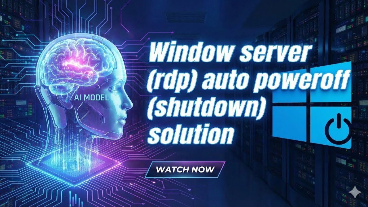Window server (rdp) Auto Poweroff|shutdown solution - YouTube