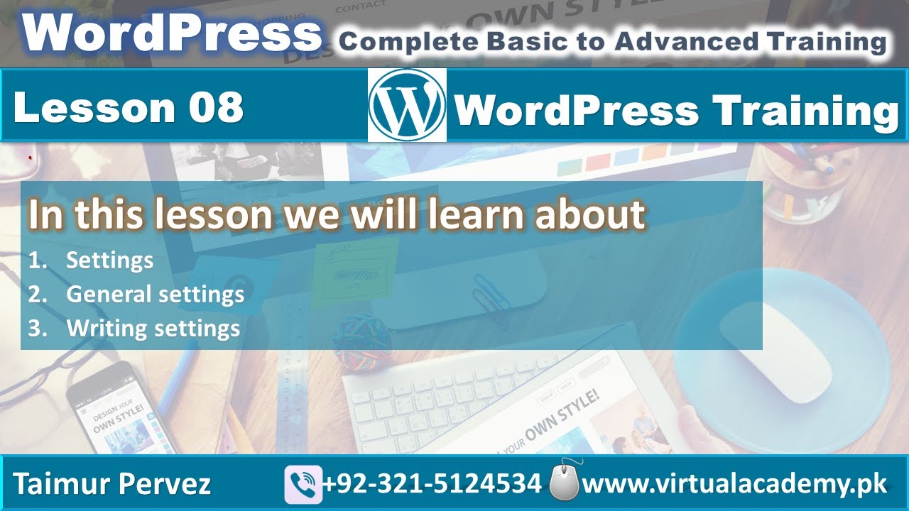 WordPress basic to advance training 2016 | WordPress setting ...