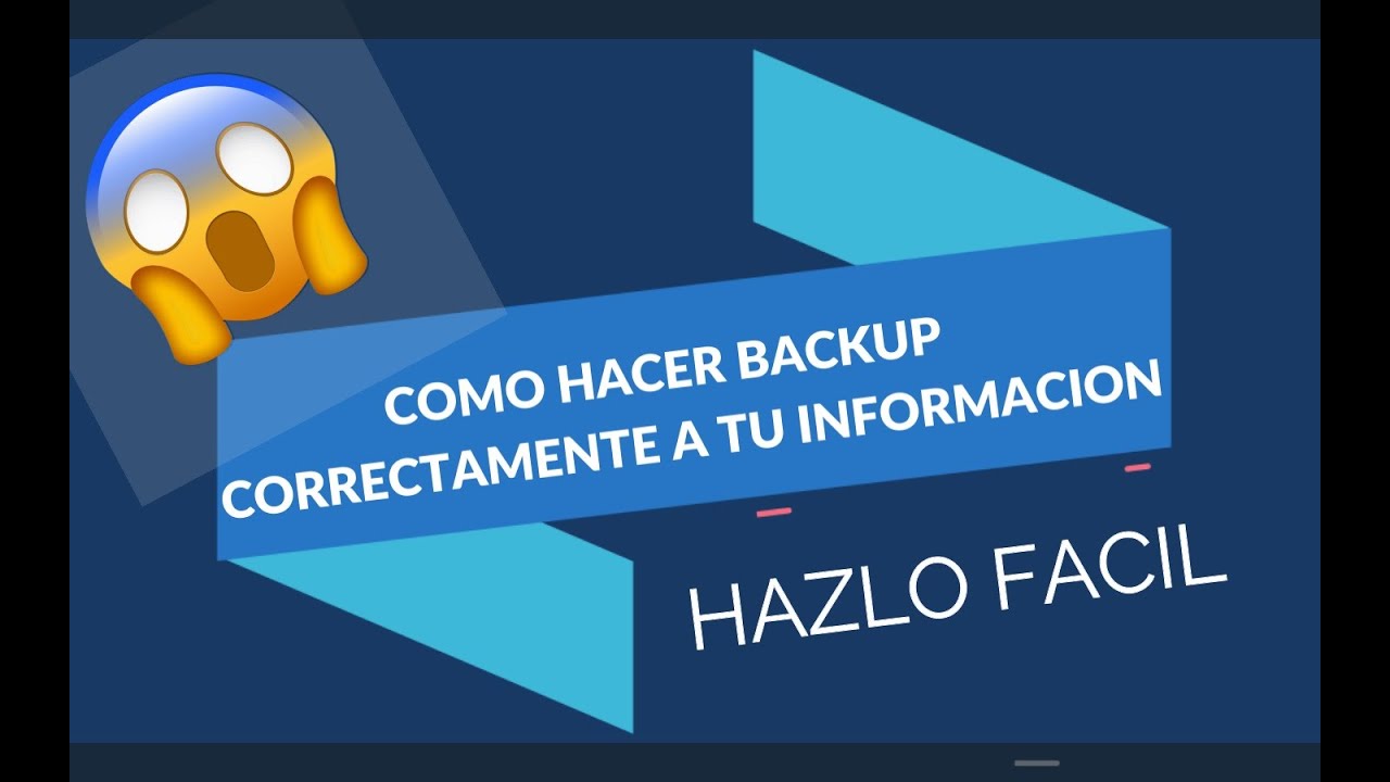🛑 Como hacer un Backup o respaldo completo de información de tu pc con ...