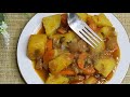 ТУШЁНАЯ КАРТОШКА! Хоть и без мяса,но очень вкусно и сытно/ ПОСТНЫЙ РЕЦЕПТ///STEWED POTATOES