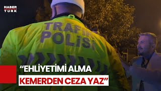 Kayseride Alkollü Sürücü Polisle Pazarlık Yaptı