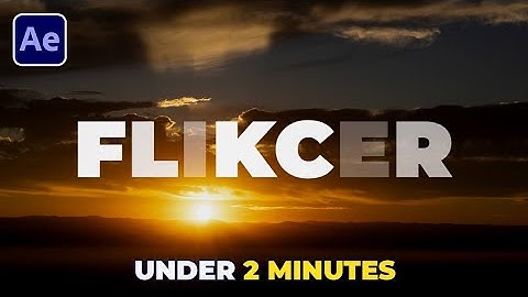 Flicker Text Animation Tutorial in After Effects | Flickering Text Effect