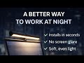 Working Late at Night? This Desk Light Makes a Big Difference... #codeyez #homeoffice