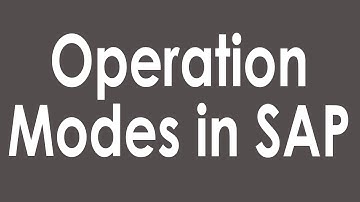 Operation Modes in SAP | SAP tutorials for beginners | Hightechnology TV