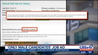 FIS launches investigation into its own 'ONLY MALE Candidates' job ad screenshot 1