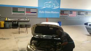 Subaru Impreza windshield & backglass install