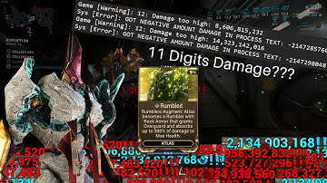 I force my Atlas to Deal 11 DIGITS of damage | Atlas Build | Rumbled Augment | Warframe