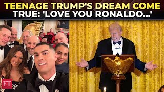 Ronaldo At White House Gala Barron Trumps Fanboy Moment & Mbss Hilarious 17X Bet Joke, Watch