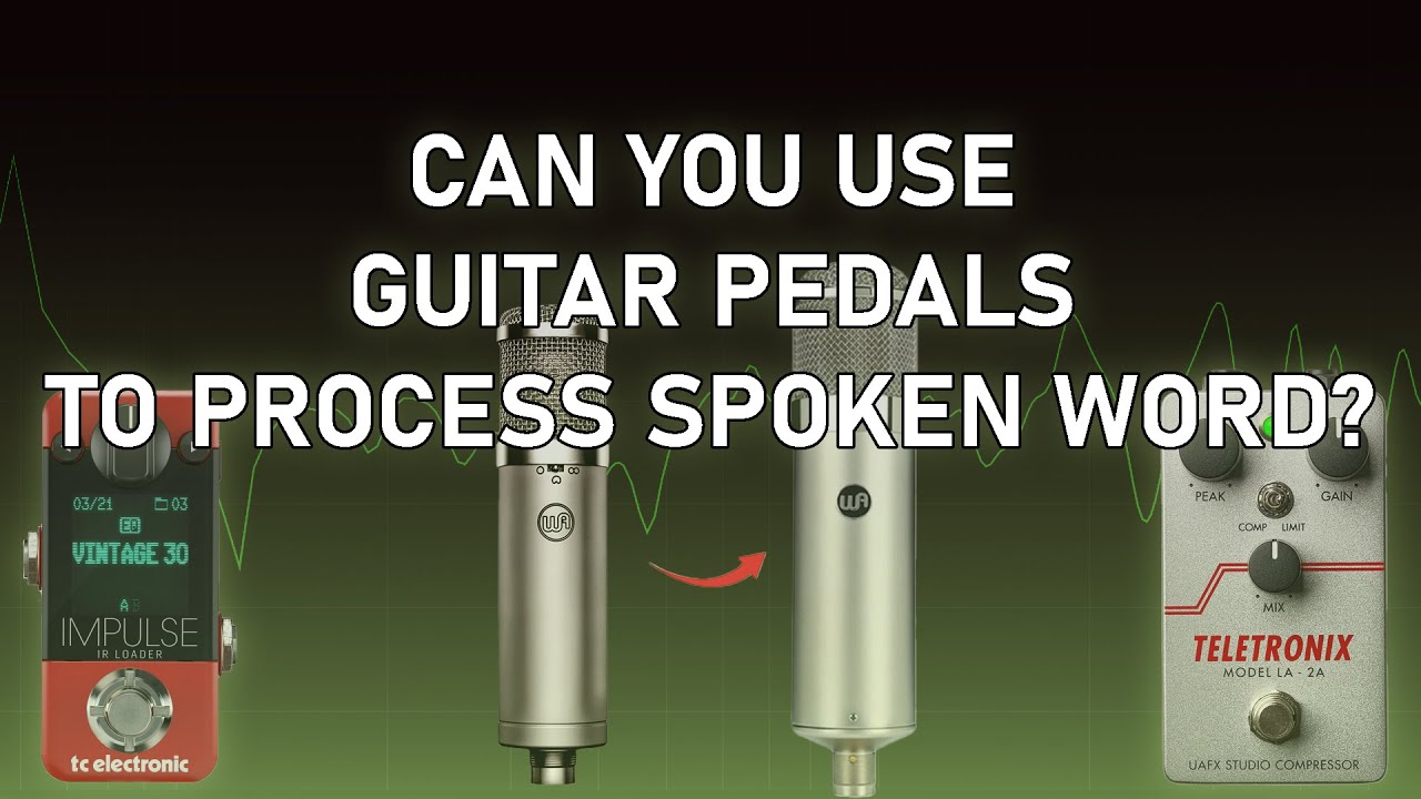 Can you use guitar pedals for voiceover processing?
