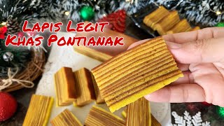 RESEP LAPIS LEGIT KHAS PONTIANAK || THOUSAND LAYERS CAKE