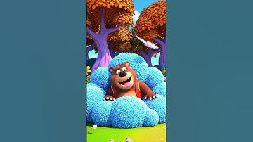 Polar Bears Chasing Butterflies He fell into a tree.#bears#aifilm#aifilm5#aiviralshorts