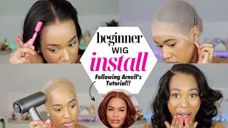 Beginner WIG install! | So Natural! No Bleaching, No Plucking | HairViVi