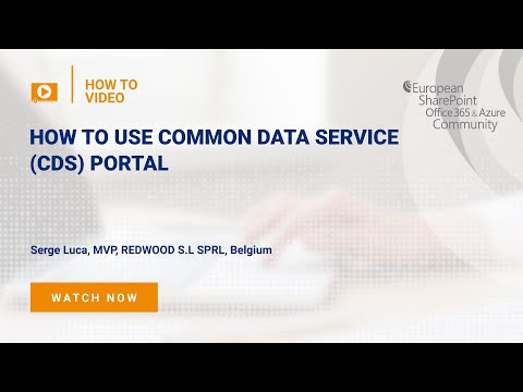 How To use Common Data Service (CDS) Power Apps Portal