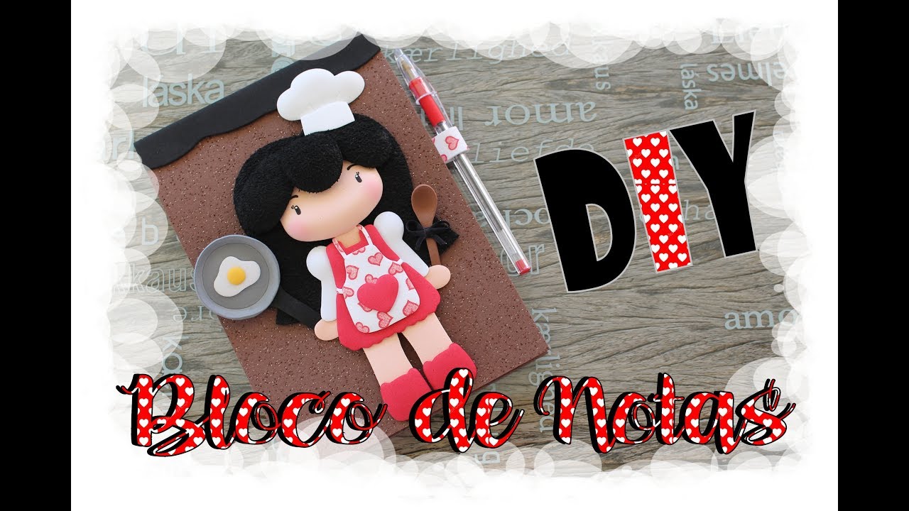 DIY - Bloco de Notas Decorado / Decorated Notepad
