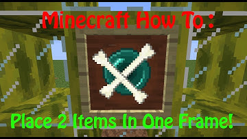 Minecraft How To - Place Multiple Items in One Item Frame!