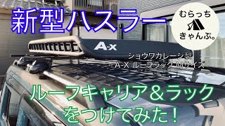 ハスラーにルーフキャリアとラックを取り付けたら最高にカッコよかった