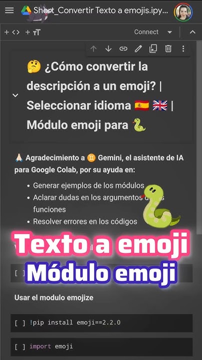 🐍+♥️ Convertir texto a emojis, con Python | Módulo Emoji | Shorts - YouTube
