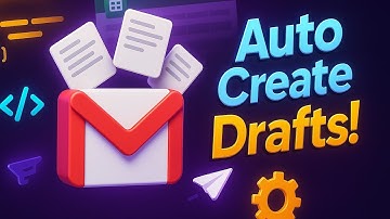 Stop Typing Emails! Create Drafts from Sheets Instantly⚡[App Script Hack] #appsscript