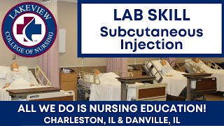 Student Demonstrates Subcutaneous Injection While In Nursing Skills Lab