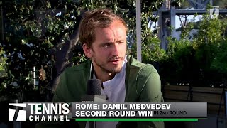 Daniil Medvedev Spills His Sunscreen Secrets | 2024 Rome 2nd Round