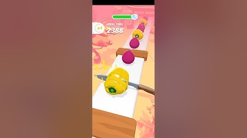 perfect Slice Vegetables and Fruits Cutting Game  #perfectslice #games #gaming #viral