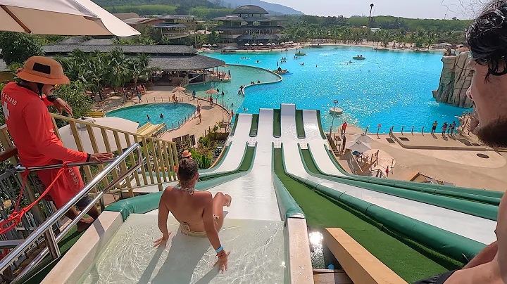😱 Scary Fly Water Slide at Blue Tree Phuket 🇹🇭