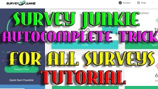 Survey AutoComplete on Survey Junkie by Just 🔥1 click 🔥 Full Tutorial | Izoh_Tech screenshot 2