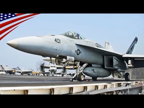 USS Dwight D. Eisenhower Aircraft Launch & Land in Persian Gulf - ペルシャ湾に展開する米海軍空母アイゼンハワーの艦載機離着艦