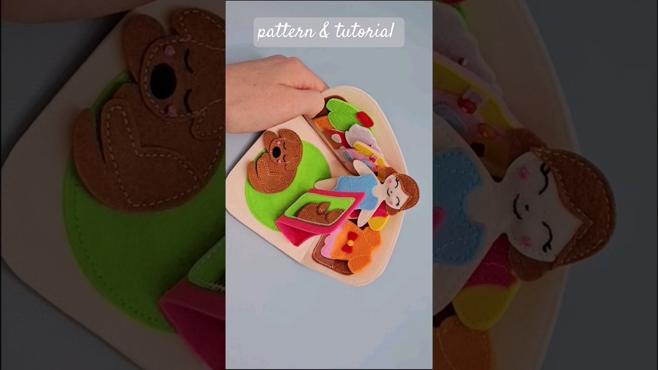 DIY Felt Dollhouse: Wardrobe and Dress-Up Doll Tutorial