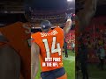 #BroncosCountry showed 🆙 on the road! #nfl #denver #crowd #fans #celebration