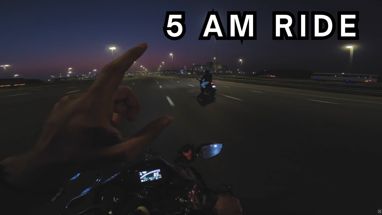 5am chill ride on ZX10R