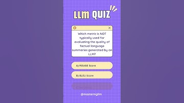 Large Language Model Interview Quiz  #artificialintelligence #languagemodel  #quiz