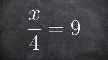 How to solve a one step equation by the multiplication property of equality
