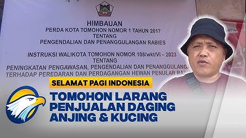 Tomohon Larang Penjualan Daging Anjing & Kucing