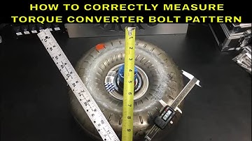 HOW TO MEASURE TORQUE CONVERTER BOLT PATTERN (BOLT CIRCLE)