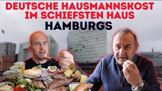 Deutsches Essen im schiefsten Haus Hamburgs 🍖🍗🍳🥬🤤 | Beste Rinderrouladen und saftige Frikadellen