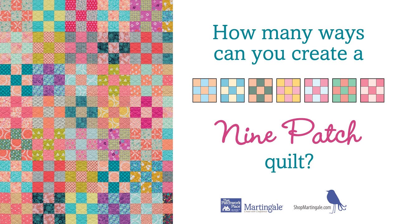 Wow! 16 Nine Patch quilt-block variations - YouTube