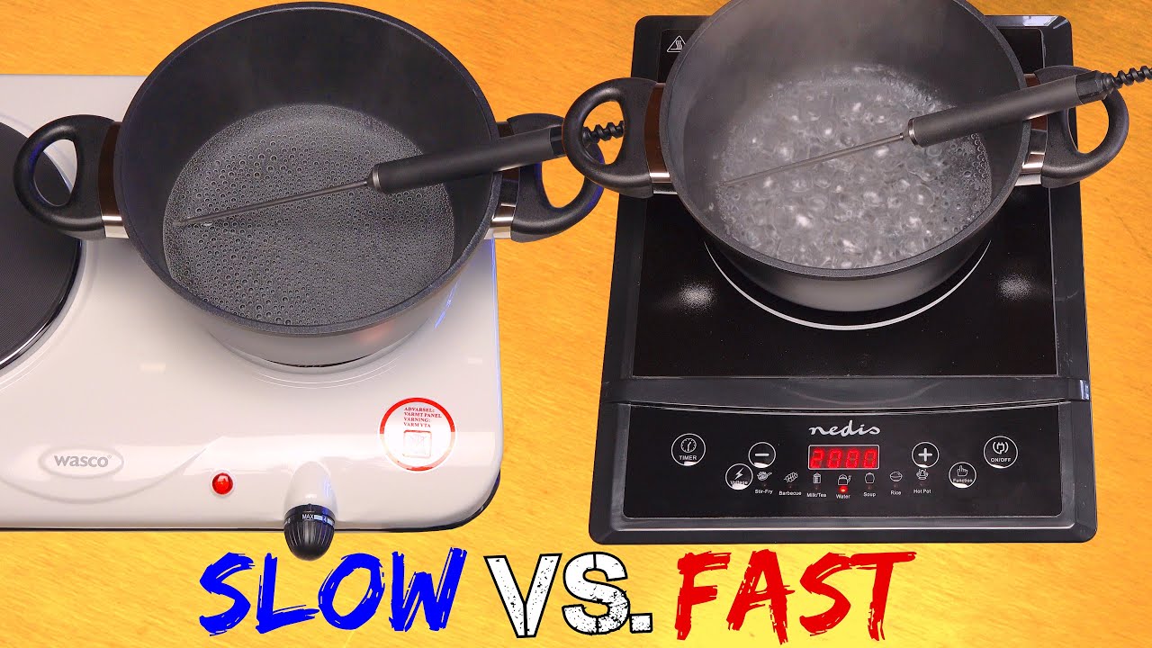 ⁣How faster is an induction cooker really? | Magnetic heating and COOLING