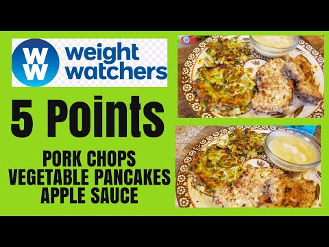 WW Purple Plan| Pork Chops Vegetable Pancakes and Applesauce| 5 Points hqdefault
